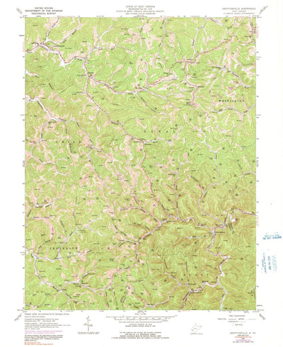 United States Geological Survey Griffithsville, WV (1962, 24000-Scale) digital map