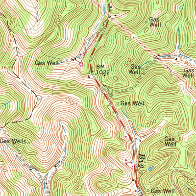 United States Geological Survey Griffithsville, WV (1962, 24000-Scale) digital map