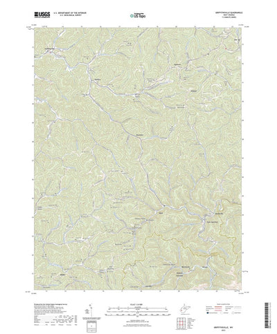 United States Geological Survey Griffithsville, WV (2023, 24000-Scale) digital map