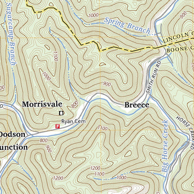 United States Geological Survey Griffithsville, WV (2023, 24000-Scale) digital map