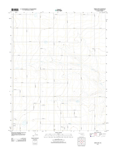United States Geological Survey Griggs NW, OK (2012, 24000-Scale) digital map