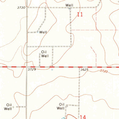 United States Geological Survey Griggs, OK-TX (1971, 24000-Scale) digital map