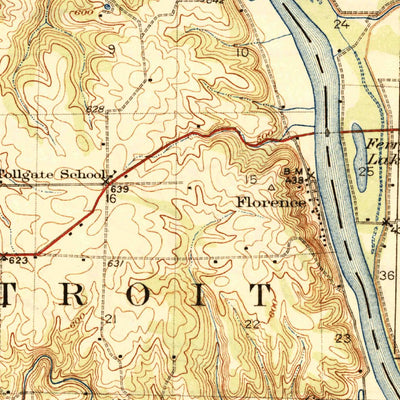 United States Geological Survey Griggsville, IL (1926, 62500-Scale) digital map