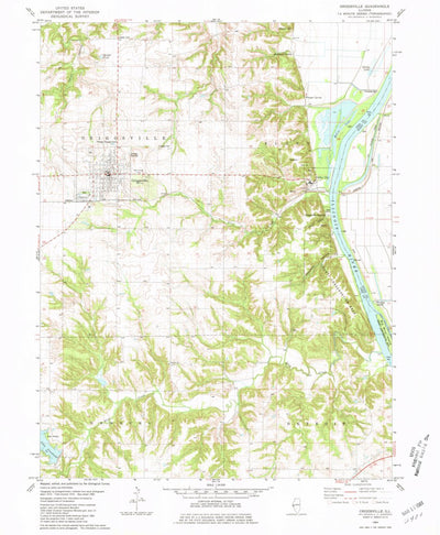 United States Geological Survey Griggsville, IL (1980, 24000-Scale) digital map