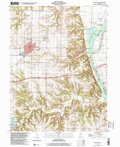 United States Geological Survey Griggsville, IL (1998, 24000-Scale) digital map