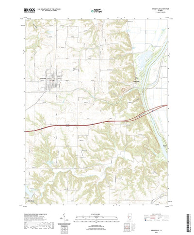 United States Geological Survey Griggsville, IL (2021, 24000-Scale) digital map