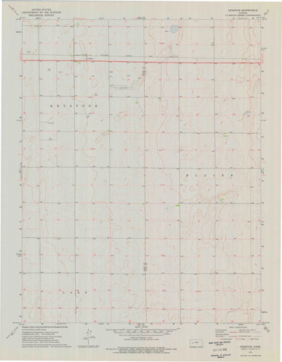 United States Geological Survey Grigston, KS (1974, 24000-Scale) digital map