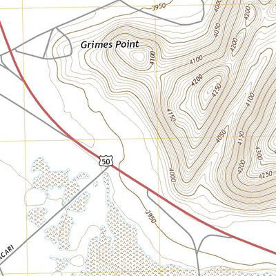 United States Geological Survey Grimes Point, NV (2018, 24000-Scale) digital map