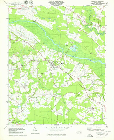 United States Geological Survey Grimesland, NC (1979, 24000-Scale) digital map