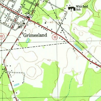 United States Geological Survey Grimesland, NC (1979, 24000-Scale) digital map