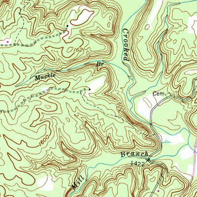 United States Geological Survey Grimsley, TN (1954, 24000-Scale) digital map