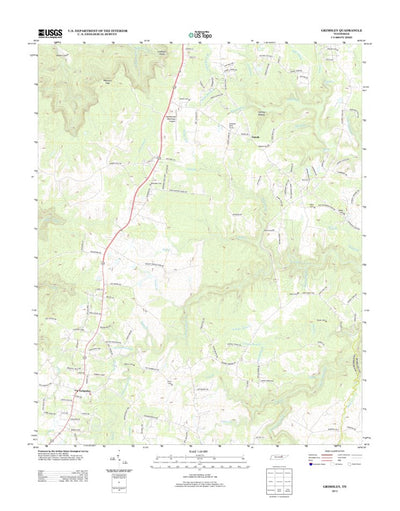United States Geological Survey Grimsley, TN (2013, 24000-Scale) digital map