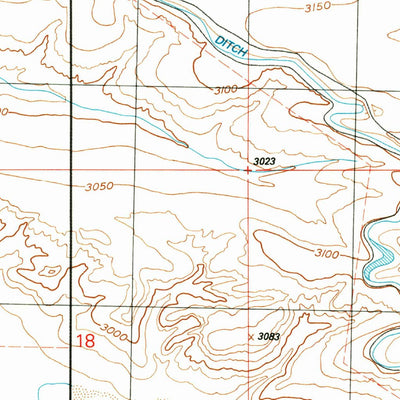 United States Geological Survey Grindstone Butte, ID (1992, 24000-Scale) digital map