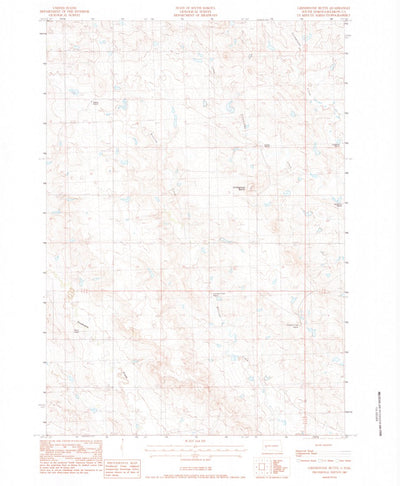 United States Geological Survey Grindstone Butte, SD (1983, 24000-Scale) digital map