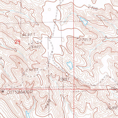 United States Geological Survey Grindstone SW, SD (1983, 24000-Scale) digital map