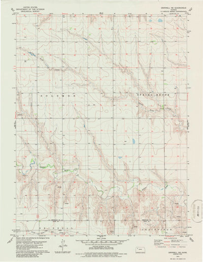United States Geological Survey Grinnell NE, KS (1979, 24000-Scale) digital map