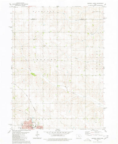 United States Geological Survey Grinnell North, IA (1980, 24000-Scale) digital map