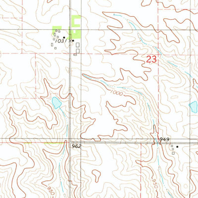 United States Geological Survey Grinnell North, IA (1980, 24000-Scale) digital map