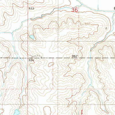 United States Geological Survey Grinnell North, IA (1980, 24000-Scale) digital map
