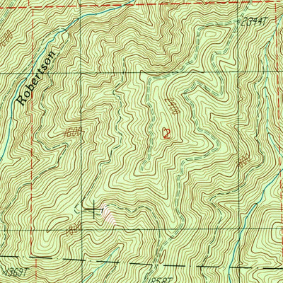 United States Geological Survey Grisdale, WA (1990, 24000-Scale) digital map