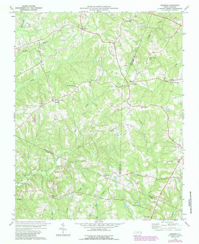 United States Geological Survey Grissom, NC (1978, 24000-Scale) digital map