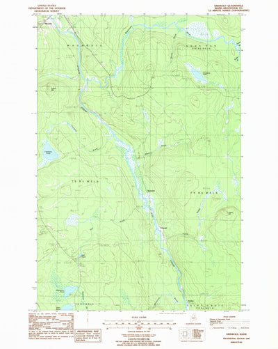 United States Geological Survey Griswold, ME (1986, 24000-Scale) digital map