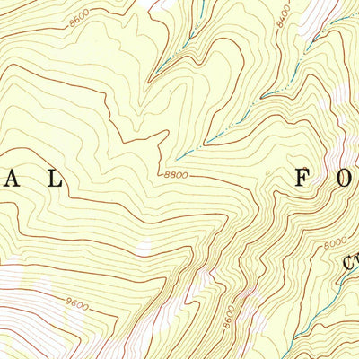 United States Geological Survey Grizzly Lake, WY (1965, 24000-Scale) digital map