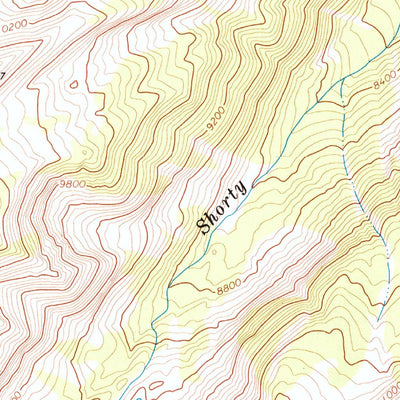 United States Geological Survey Grizzly Lake, WY (1965, 24000-Scale) digital map