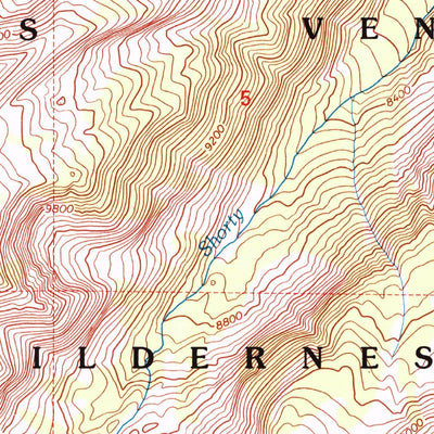 United States Geological Survey Grizzly Lake, WY (1996, 24000-Scale) digital map