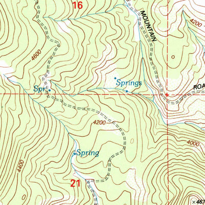 United States Geological Survey Grizzly Mountain, OR (1992, 24000-Scale) digital map