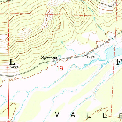 United States Geological Survey Grizzly Valley, CA (1972, 24000-Scale) digital map