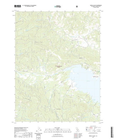 United States Geological Survey Grizzly Valley, CA (2021, 24000-Scale) digital map