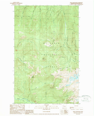 United States Geological Survey Groat Mountain, WA (1989, 24000-Scale) digital map
