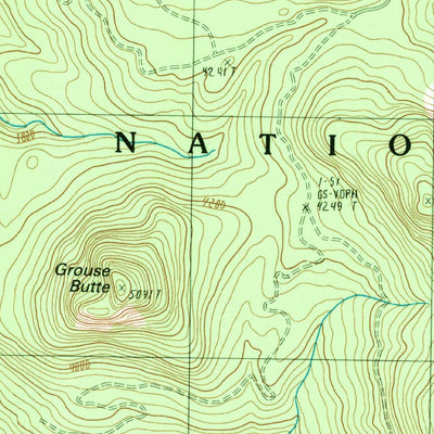 United States Geological Survey Groat Mountain, WA (1989, 24000-Scale) digital map