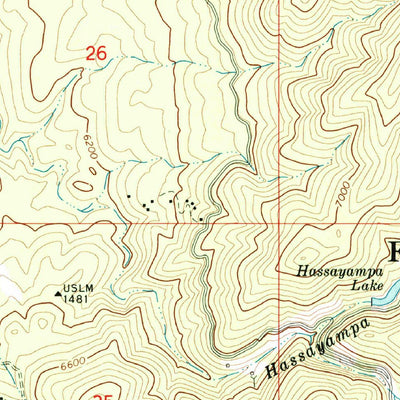 United States Geological Survey Groom Creek, AZ (1974, 24000-Scale) digital map