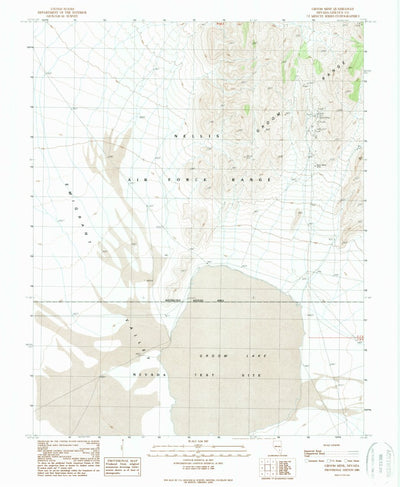 United States Geological Survey Groom Mine, NV (1989, 24000-Scale) digital map