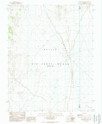 United States Geological Survey Groom Mine NW, NV (1989, 24000-Scale) digital map