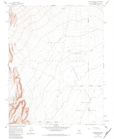 United States Geological Survey Groom Mine SW, NV (1962, 24000-Scale) digital map