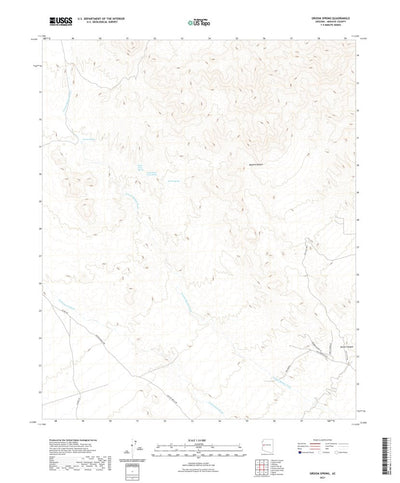 United States Geological Survey Groom Spring, AZ (2021, 24000-Scale) digital map