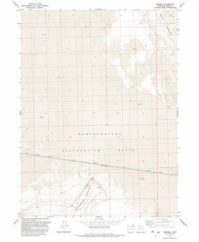 United States Geological Survey Groome, UT (1991, 24000-Scale) digital map