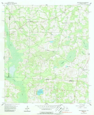United States Geological Survey Grooverville, GA-FL (1956, 24000-Scale) digital map