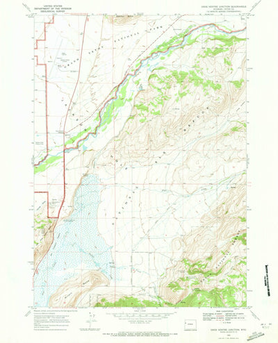 United States Geological Survey Gros Ventre Junction, WY (1968, 24000-Scale) digital map