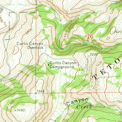 United States Geological Survey Gros Ventre Junction, WY (1968, 24000-Scale) digital map
