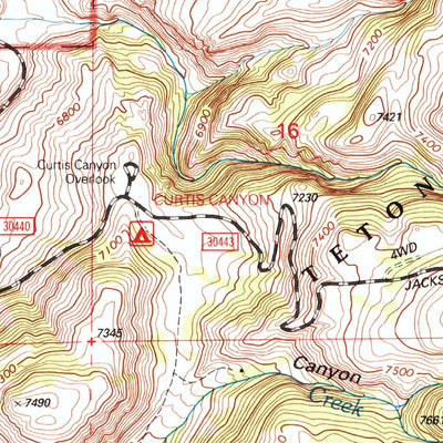 United States Geological Survey Gros Ventre Junction, WY (1996, 24000-Scale) digital map