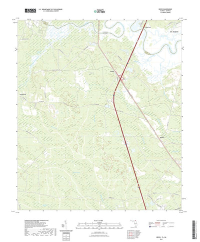 United States Geological Survey Gross, FL (2021, 24000-Scale) digital map