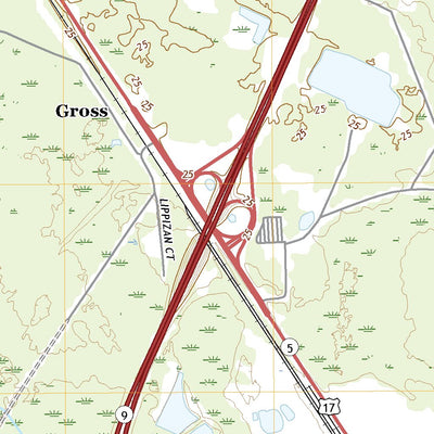 United States Geological Survey Gross, FL (2021, 24000-Scale) digital map