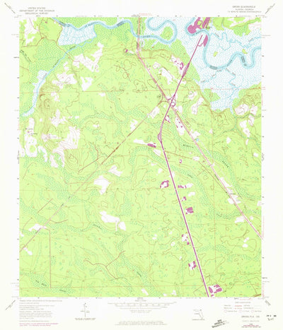 United States Geological Survey Gross, FL-GA (1958, 24000-Scale) digital map