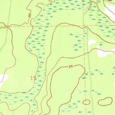 United States Geological Survey Gross, FL-GA (1958, 24000-Scale) digital map