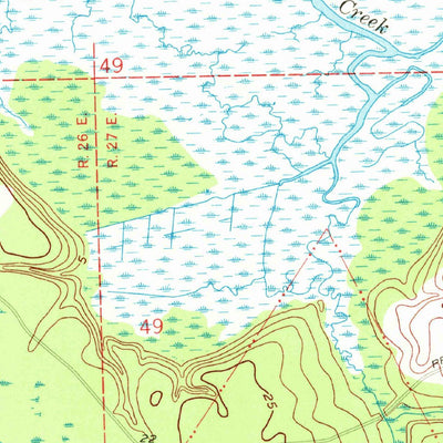 United States Geological Survey Gross, FL-GA (1958, 24000-Scale) digital map