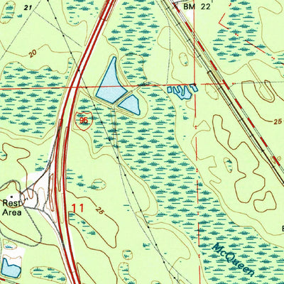 United States Geological Survey Gross, FL-GA (1993, 24000-Scale) digital map